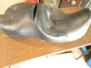 Cushioned seat from a 2010 Harley D...