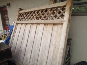 2 Cedar fence panels...