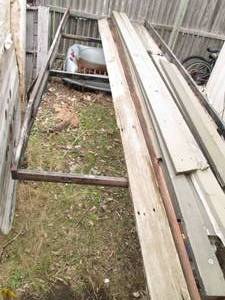 Ladder rack for a truck, solid meta...