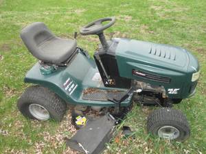 Riding lawnmower sold for parts, no...