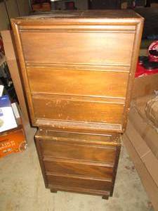 Pair of nite stands with 3 drawers ...
