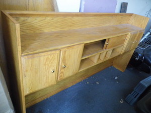 Solid Wood Executive Desk Upper cabinet