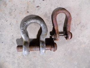 Pair of U-Bolt style shackles...