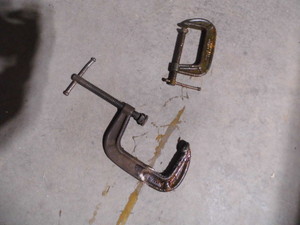 Assorted size c-clamps...