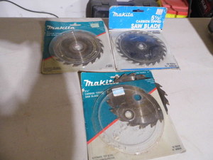 3 Makita 5-12 circular saw blades...