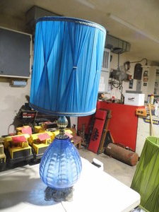 Vintage blue lamp...