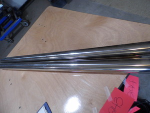 Chrome bed posts for the bed of a t...