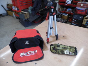 Tripod and 2 storage bags....