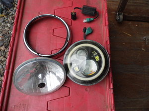2007 Harley Headlight and Halo Headlight