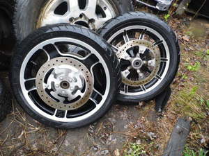 2 Front Harley Wheels...
