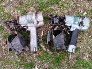 2 Hitachi air nail guns...