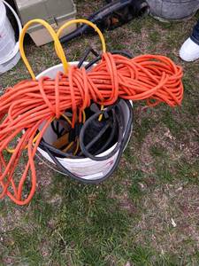 Extension cords and lights...