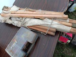 Fishing tackle and folding cot...
