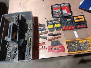 Lot of screw and drill bits...