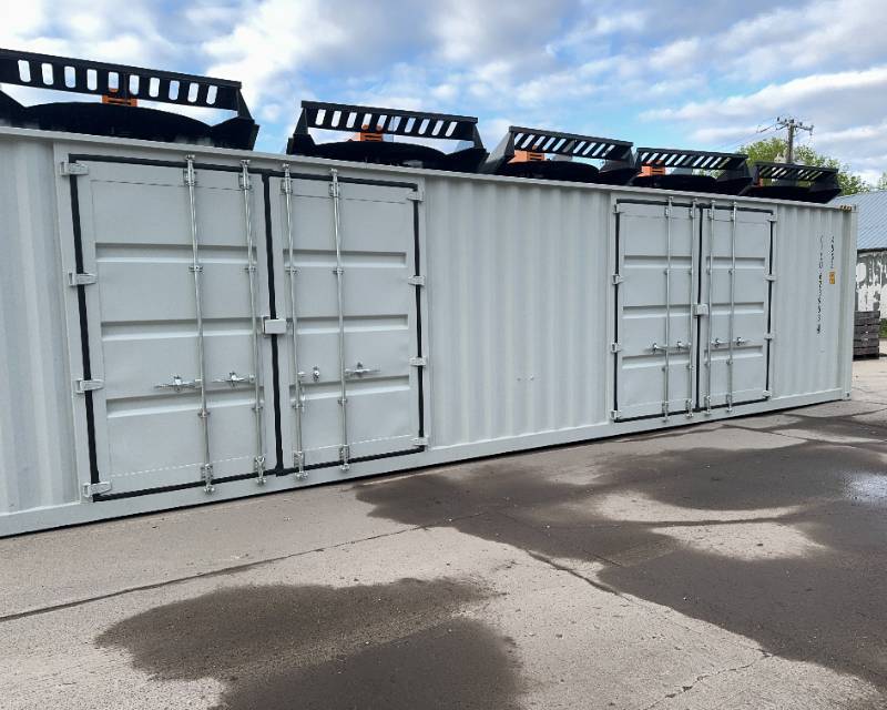 lot 5 image: 2024 Cargo Shipping Container, 40 High Cube, Single Use  Two Double Side Doors