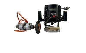 lot 395 image: Corded Router & Drill