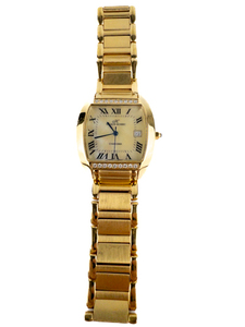 lot 14 image: Ladys Klaus-Kobec Charisma #59344 Yellow Stainless Steel Quartz Analog watch. Not Working