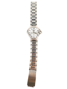 lot 24 image: Adesso Unique Case White Stainless Steel & Base Metal Quartz Analog watch. New Battery Installed