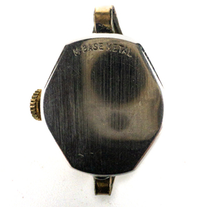 lot 30 image: Ladys Banner 7 Jewel Swiss Yellow 10K RGP Mechanical Watch. Hands Detached