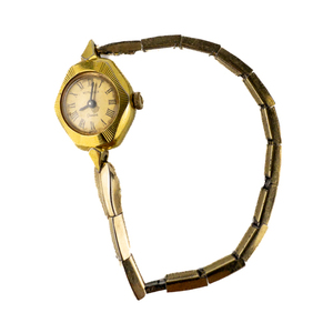 lot 58 image: Ladys Wittnauer Swiss Vintage 17 Jewel. Gold-Tone Dial. Yellow Stainless Steel & Base Metal Mechanical Watch. Working When Wound.