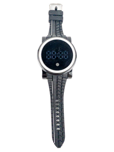 lot 73 image: Synthetic Band #33704.121 Black Digital Watch. Not Working
