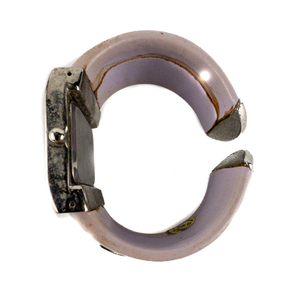 lot 74 image: Ladys JJ Ladys Heart Watch Light Purple Stainless Steel & Base Metal Quartz Analog watch. Working