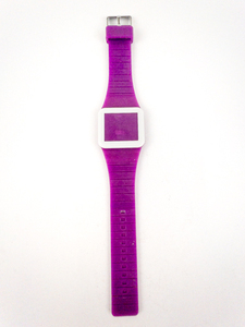lot 76 image: Ladys Digital Watch Purple Base Metal. Working