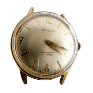 lot 111 image: Mens Set of two Watch Faces & Movements (Not WorkingMissing Crown) Stainless Steel & Base Metal.