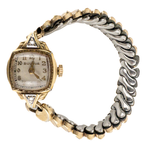lot 121 image: Pair of Ladys Quartz Watches - Bulova Mechanical, & Collezio. Working