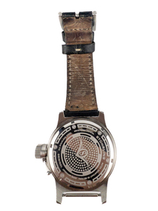 lot 153 image: Mens Sthrling Pilot 427 48mm Aviator Stainless Steel Quartz Analog watch. Working