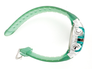 lot 172 image: Ladys Timex Indiglo 1440 Sports T5K460 Green Rubber Strap Digital Watch.