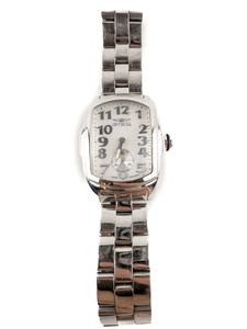 lot 182 image: Ladys Invicta Lupah 2835 White Tone Stainless Steel Quartz Analog watch. Working