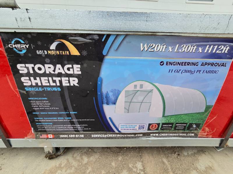 lot 31 image: 2023 Gold Mountain Dome Storage Building 30 x 20 x 12