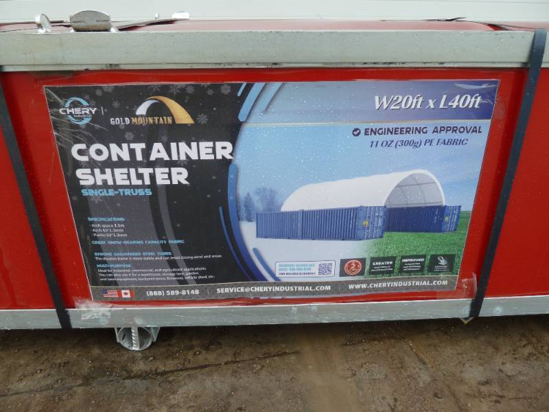 lot 73 image: Gold Mountain Dome Shelter (Container Shelter)  Model# C2040