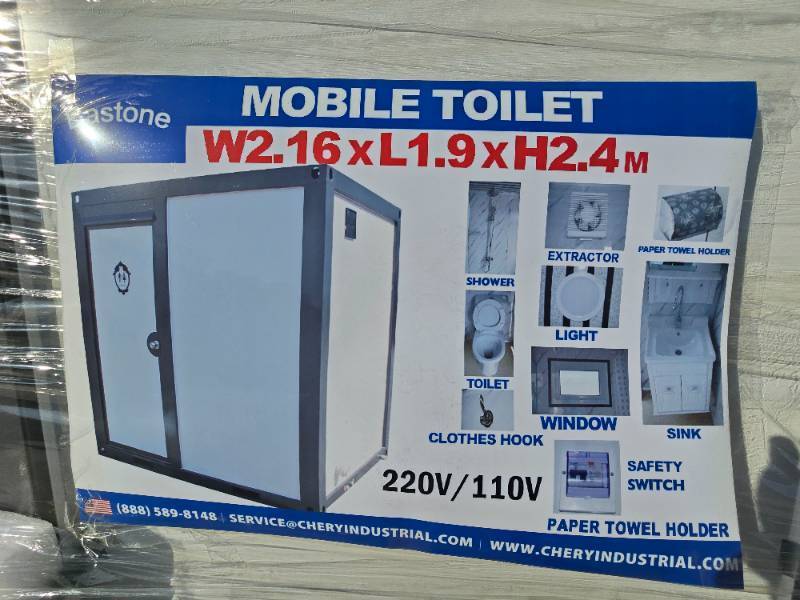 lot 37 image: Bastone Portable Toilet Left Door
