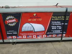 lot 12 image: Gold Mountain Storage Dome   Model# S203012R- 300g PE