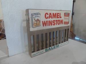 lot 28 image: Vintage Cigarette Dispenser Camel Winston