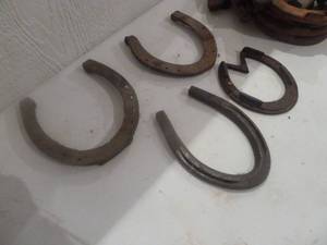 lot 93 image: Vintage Horse Shoes