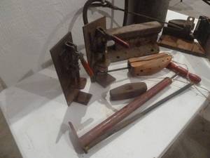 lot 104 image: Galvanized Hand Sprayer, Miter Box
