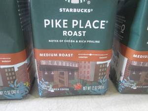lot 378 image: (B-3) 3 Bags Starbucks Pike Place Medium Roast Ground Coffee 12oz Past Date