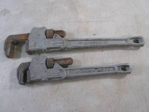 lot 23 image: (H-2) Kobalt 14 and 18 Aluminum HD Pipe Wrenches