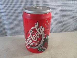 lot 306 image: (FS) Gibson Coca-Cola Can Cookie Jar 11 Tall