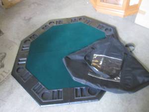 lot 295 image: (F-2) Portable Folding Tabletop Gaming Surface with Carry Bag - 47 x 47 When Laid Out