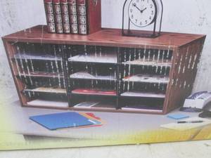 lot 79 image: (EW5) Fellowes 12 Compartment Literature Organizer - Open Box