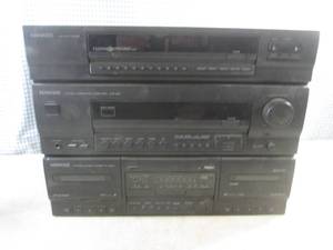 lot 102 image: (A-1) Kenwood KRX-891 Stereo Integrated Amplifier, AM-FM Tuner and Stereo Double Cassette Deck All-In-One Unit - Does Not Power On  For PartsRepair