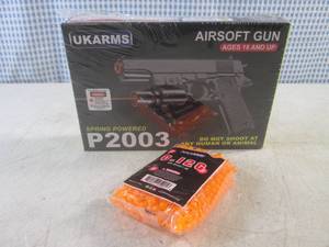lot 119 image: (EC1) Pistol Airsoft Gun with Bag of BBs - New