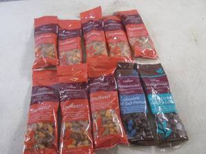 lot 394 image: (B-1) 10 Bags Trail Mix and Chocolate Conered Peanuts Best by JunNov 2024