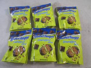 lot 403 image: (B-1) 6 Bags Butterfinger Minis Past Date