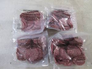 lot 406 image: (B-2) 2 Pounds Uncured Hard Salami 4 - 12 Pound Pouches