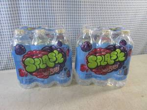 lot 415 image: (B-2) 2 - 6-Packs Splash Blast Wild Berry Water 16.9oz Bottles